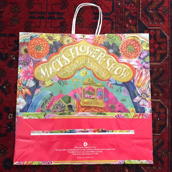 Macy’s Flower Show 2013 The Painted Garden Collectible Paper Shopping Bag - Picture 2 of 5